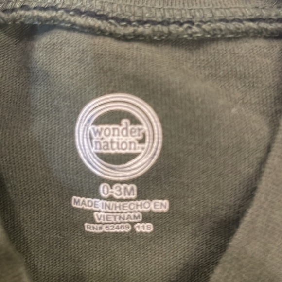 Bundle wonder nation matching outfit jersey top cool dude romper baby boy 0-3M - Picture 12 of 16